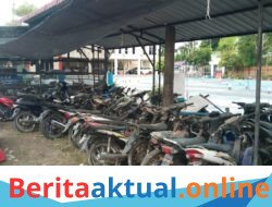 Tanpa Kepastian Hukum, Puluhan Ranmor Membusuk di Parkiran Satlantas Polres Sergai. 