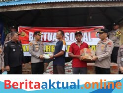 Kapolres Langkat Salurkan Bantuan untuk Korban Banjir di Padang Tualang Pastikan Polri Hadir di Tengah Masyarakat