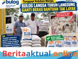 Tanggapi Keluhan Warga, Bulog Langsa Turun Langsung Ganti Beras Bantuan yang Tidak Layak Konsumsi