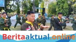 Kodim 1426/Takalar Gelar Latihan Pencak Silat Militer, Dandim: Bela Diri Prajurit Harus Terus Diasah