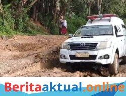 Jalan Simpang Jernih–Aceh Tamiang Rusak Parah, Ambulans Tersangkut di Tengah Lumpur