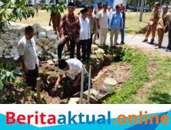 Pembangunan Pagar Kantor Kecamatan Parigi Dimulai, Camat Ruhandi Apresiasi Swadaya Masyarakat