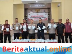 Polres Langsa Ungkap 46,6 Kg Sabu Jaringan Malaysia, Nilainya Capai Rp13,2 Miliar