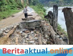 Hujan Deras Picu Kerusakan Aramco di Jalan Peureulak-Lokop, Warga Minta Penanganan
