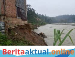 Hujan Deras Picu Erosi Sungai, Permukiman Warga Desa Nalon Terancam