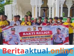 Bakti Religi, Sat Samapta Polres Aceh Timur Hadir untuk Masyarakat