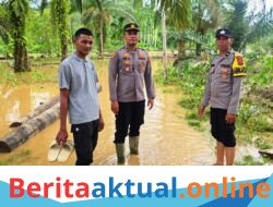 Kapolsek Simpang Jernih Pantau Banjir di Pante Kera, 30 KK Masih Mengungsi
