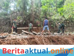 TMMD ke-130 Kodim 0625/Pangandaran, TNI dan Warga Kompak Buka Akses Jalan Bangunjaya–Mekarwangi