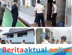 Ka. KPLP Hartono Kontrol Blok Hunian dan Sapa Langsung Warga Binaan