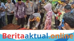Kapolres Langkat Resmikan Jembatan Merah Putih di Alur Cempedak, Akses Warga Kembali Terhubung
