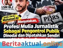 Profesi Mulia Jurnalistik Sebagai Pengontrol Publik Dinodai dan Dipatahkan Sendiri Oleh Rekan Seprofesi Hanya Karena Nilai Materi