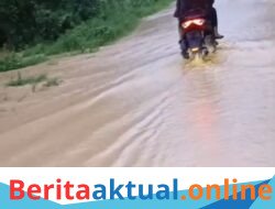 Datok Penghulu Sekerak Kanan Mohon Pemkab Aceh Tamiang Normalisasi Parit Dusun Mesjid, Hujan Satu Jam Jalan Terendam