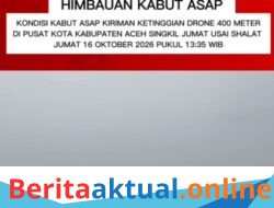 Kabut Asap Selimuti Aceh Singkil, Bupati Safriadi Oyon Imbau Warga Waspadai Ancaman ISPA